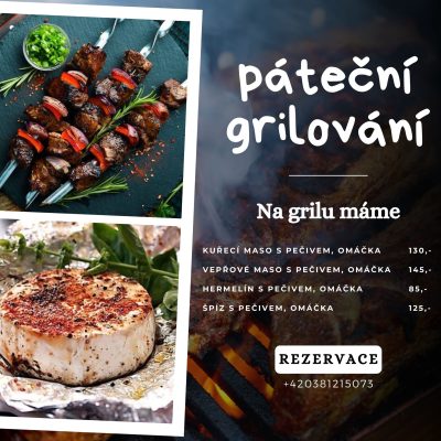 Páteční grilování: Přijďte si pochutnat na skvělých grilovaných specialitách